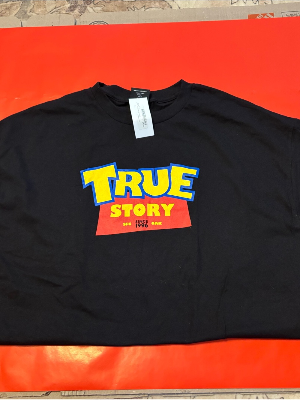 True Story Graphic Tee — Black Short-Sleeve